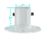 Inter-fab City 2 Inground Swimming Pool Aluminum Deck Flanges For Slide 4 Pack. Fixed Price $87.95.
