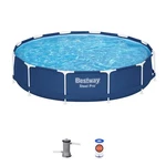 Bestway Steel Pro 12' 30" Above Ground Pool Set With Duraplus Liner (open Box). Fixed Price $129.28.