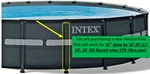 Vertical Pole Intex 12430A Xtr Ultra 52" Deep By 18' 20' 22' 24' 26' Round. Fixed Price $25.00.