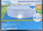 Summer Waves Square Ground Cloth For Above 15FT Swimming Pools X 190". Fixed Price $34.99.