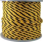 Ateret Twisted 3-STRAND Yellow & Black Polypropylene Rope Monofilament All Sizes. Fixed Price $1239.00.