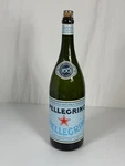Vtg 20" Tall San Pellegrino Mineral Water Store Display Glass Bottle 100 Years. Fixed Price $128.60.