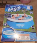 Bestway H2O Go! Swimming Pool Fast Set Up 8FT X 26 Round Family Summer. Fixed Price $29.99.