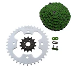 2003 - 2007 Polaris Predator 500 Green Chain & Silver Sprocket 14/38. Fixed Price $73.30.