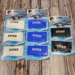 Intex Unisex Silicone Swim Cap White, Blue And Black Lot Comfortable Fit Gym. Fixed Price $22.00.
