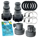 Pack Pool Hose Adapter B Conversion 1.25" 1.5" Connector With Clamps. Fixed Price $24.99.