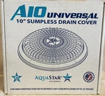 *A10RCFR108 - Aquastar 10" Round Sumpless Drain Cover Tan. Fixed Price $35.00.