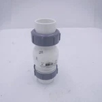 Nds 1-1/2" Pvc True Union Lb Spring Check Valve White 1700-15. Fixed Price $33.99.