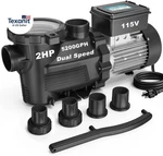 In/above Ground Pool Pump Self Primming High Flow,matta Black. Fixed Price $379.07.