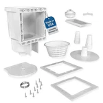 Jed Pool Tools 45-400 Square Mouth Thru-the-wall Skimmer & Accessory Kit For .... Fixed Price $83.71.