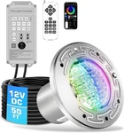 Pool Led Spa Light 12V 6 Color Changing App/remote Control 50FT Cord. Fixed Price $150.00.