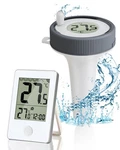 Wireless Pool Thermometer Set Outdoor Temperature Lcd Digital Indoor Monitor. Fixed Price $14.95.