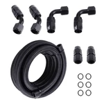 10AN 12 Feet Stainless Steel Braided Fuel Line + 6PCS Swivel Fitting Hose End. Fixed Price $44.21.