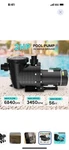 Oswerpon Pool Pump Above Ground/inground, 2 Hp 6800GPH Selfpriming Dual Voltage. Fixed Price $100.00.