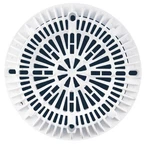 Custom Molded 8IN Galaxy Drain Cover With Screw Pack White 25507-100-000. Fixed Price $20.95.