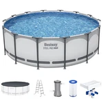 Bestway Multicolor Led Waterfall & 14'X48" Above Ground Swimming Pool Set. Fixed Price $552.99.