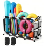 Yescom 335 Gallon Pool Float Storage Bin Black Net Replacement Rolling Toys. Fixed Price $169.90.