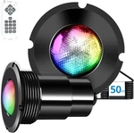 Pool Lights 1.5 Inch Led Rgbw AC12V 18W, 50 Ft Cord, Bridgelux - Remote Control. Fixed Price $140.00.