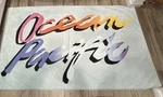 Ocean Pacific Oversized Beach Towel Vintage Logo Cotton 40 X 64 Euc. Fixed Price $20.00.