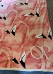 Ocean Pacific Flamingo Oversized Beach Towel 100% Cotton Pink 65X38 Inches. Fixed Price $32.74.