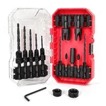 15 Pcs Countersink Drill Bit Set 82 Hex Shank Woodworking With Plug Cutters. Fixed Price $22.56.
