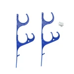Pool Central Set Of 2 Blue Pole And Vacuum Hose Swimming Accessory Hangers. Fixed Price $12.49.