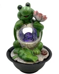 Frog Tabletop Water Feature Color-changing Led Light Resin Animal Decor. Fixed Price $66.99.
