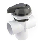 Waterway Plastics 2" Top Access Diverter Valve Notched Gray Replacement. Fixed Price $50.71.