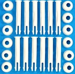 12 Pcs - Intex Pool Frame Replacement Joint Pins & Rubber Washer 25019. Fixed Price $15.99.