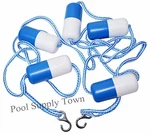 16' Feet Swimming Pool Safety Rope & Float Divider Line With Stainless Hook. Fixed Price $23.95.