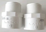 2X Lasco 1" Mnpt Socket SCH40 Male Adapter #436010BC. Fixed Price $13.78.