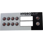 Hydro-quip 80-0211-10 HT2, 10-BUTTON Spaside Overlay For 34-0190-A. Fixed Price $26.60.