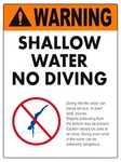 Poolweb 6603WS1824E 18"X24" Plastic No Diving Sign. Fixed Price $47.79.