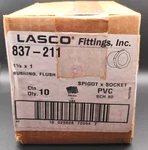 Lasco Fittings Sch 80 Pvc 837-289 1/2" 1" Bushing Flush Sp S- 10 Pc Box. Fixed Price $15.00.