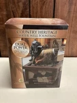 Newport Coast Country Heritage Water Well Fountain Small Brown Tabletop Rustic. Fixed Price $24.99.