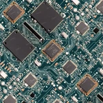 Integrated Circuit Board Teal - 16" X 48" Hydrographic Film Dipping. Fixed Price $18.99.