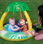 Go Bananas Monkey Toddler Swimming W/ Sunshade Learn-to-swim Poolmaster. Fixed Price $17.98.