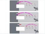 Gecko Spa Topside Control Keypad Laminated Vinyl Overlay For TSC-19 & IN.K-19. Fixed Price $27.65.