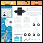 Pool Cleaner Pod Swing Kit & A-frame/turbine For Hayward Navigator Arneson. Fixed Price $79.99.