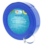 1-1/2" X 100' Heavy Duty Blue Swimming Pool Backwash Hose & Clamp, Discharge. Fixed Price $35.99.