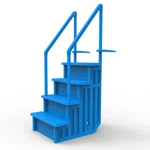 Aqua Select 28" Wide Above Ground Heavy Duty Swimming Pool Step Ladder System. Fixed Price $239.99.