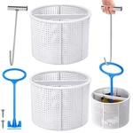 Sunnychicc 2 Pcs Pool Skimmer Basket With 1 Handle Hook .... Fixed Price $56.30.