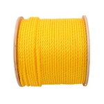 1/4 Inch By 600 Feet 3-STRAND Yellow Braided Rope Breaking Strength 8500 Pounds. Fixed Price $48.50.
