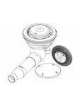 Paramount Packaging 004-262-2240-08 4" Pvc Concrete Debris Drain With Cap. Fixed Price $376.93.