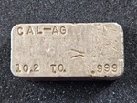 Vintage California Silver 10.20 Oz .999 Bar Cal-ag Rare. Fixed Price $1199.99.