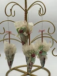 Vintage 1980 Fabric Parasol Umbrella Ornament Victorian Shabby Chic Granny Core. Fixed Price $24.99.