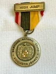 Vtg Maryland National Guard Scholastic Games High Jump Medal Ribbon. Fixed Price $29.95.