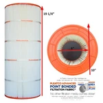PWW100-4 Pleatco Swimming Pool Filter For Waterway C-9402 FC-0686. Fixed Price $94.96.