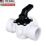 Fibropool 1-1/2 3-WAY Diverter Valve Female Threaded 360 Handle From Usa. Fixed Price $24.88.