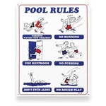 Jed Pool Tools 90-100 18"X24" Rules Sign Durable Material. Fixed Price $28.91.
